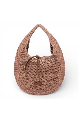 Borsa Gianni Chiarini in paglia crochet colore rosa antico. GIANNI CHIARINI | 11954-BLUSH